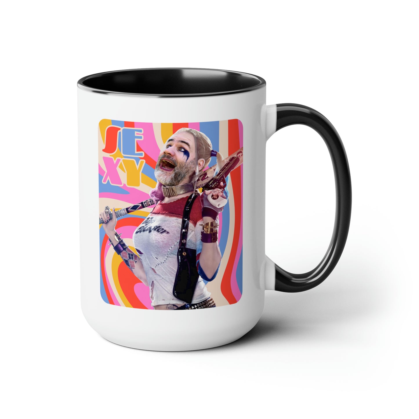 SEXY & Packin' Two-Tone Coffee Mugs, 15oz