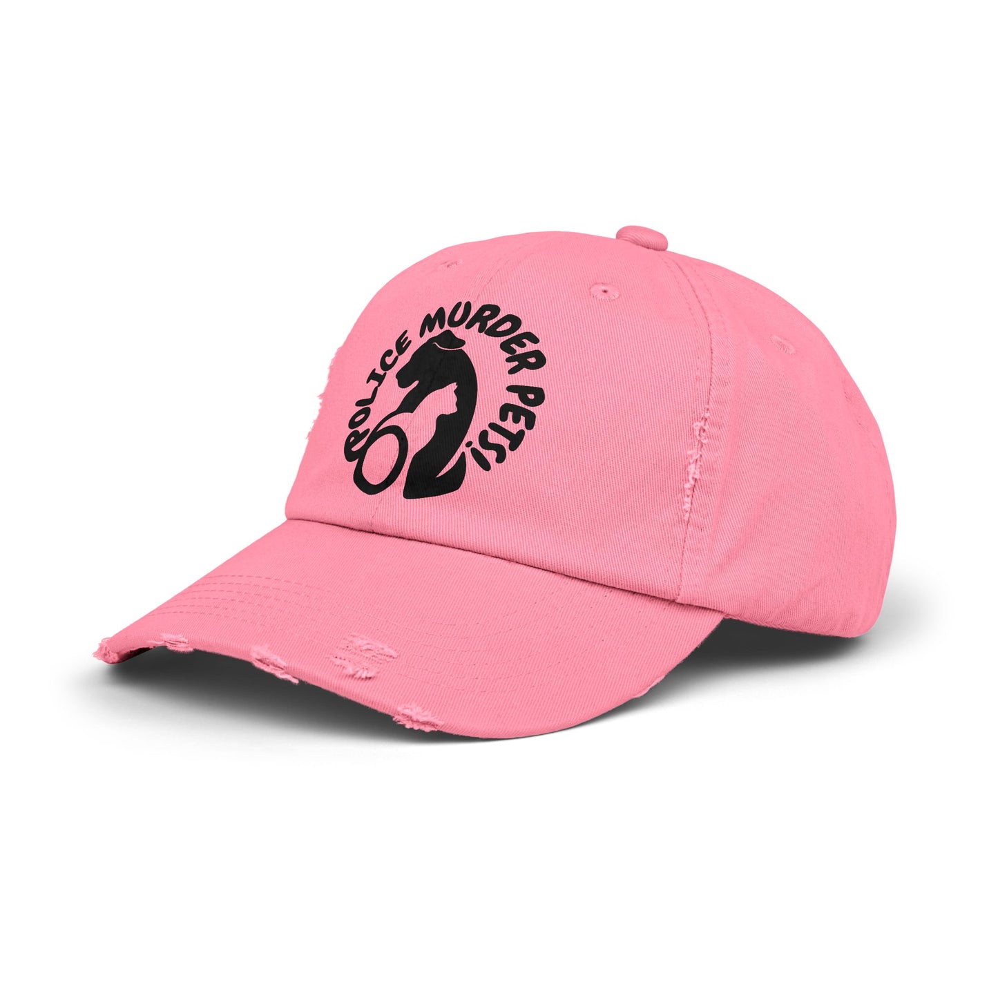 Police Murder Pets! Unisex Distressed Cap