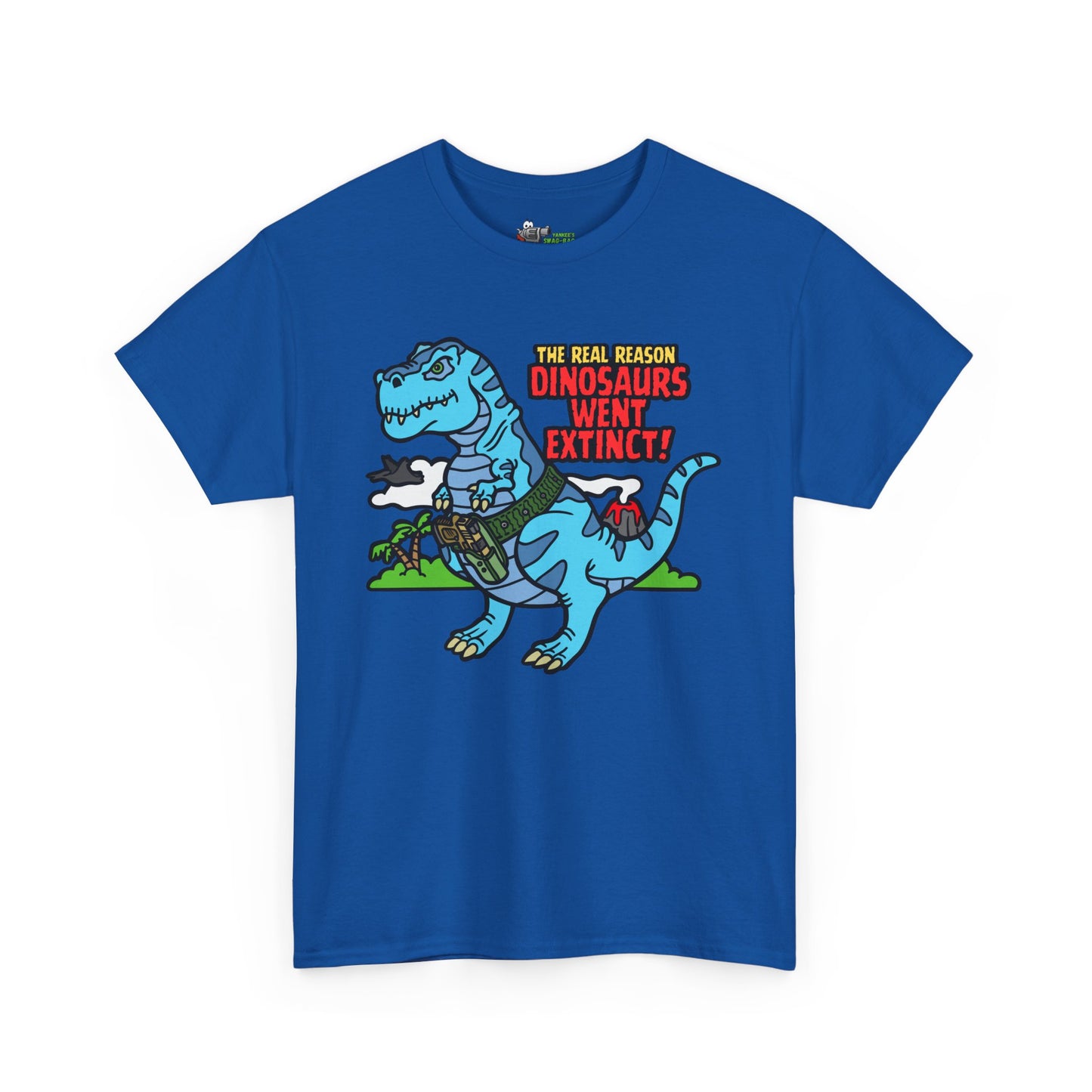 How Dinosaurs Went Extinct! Unisex Heavy Cotton Tee