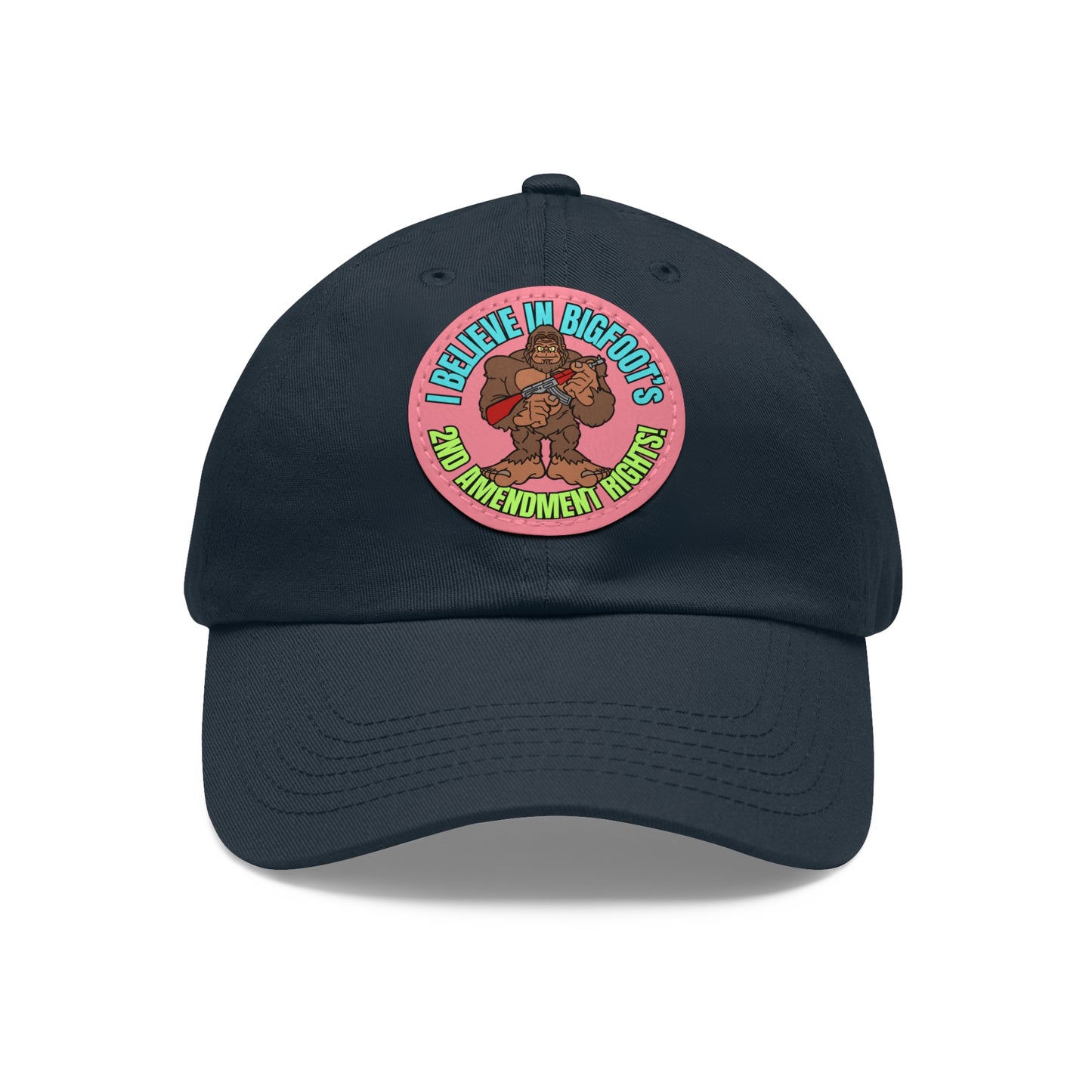 I Believe! Dad Hat with Leather Patch (Round)
