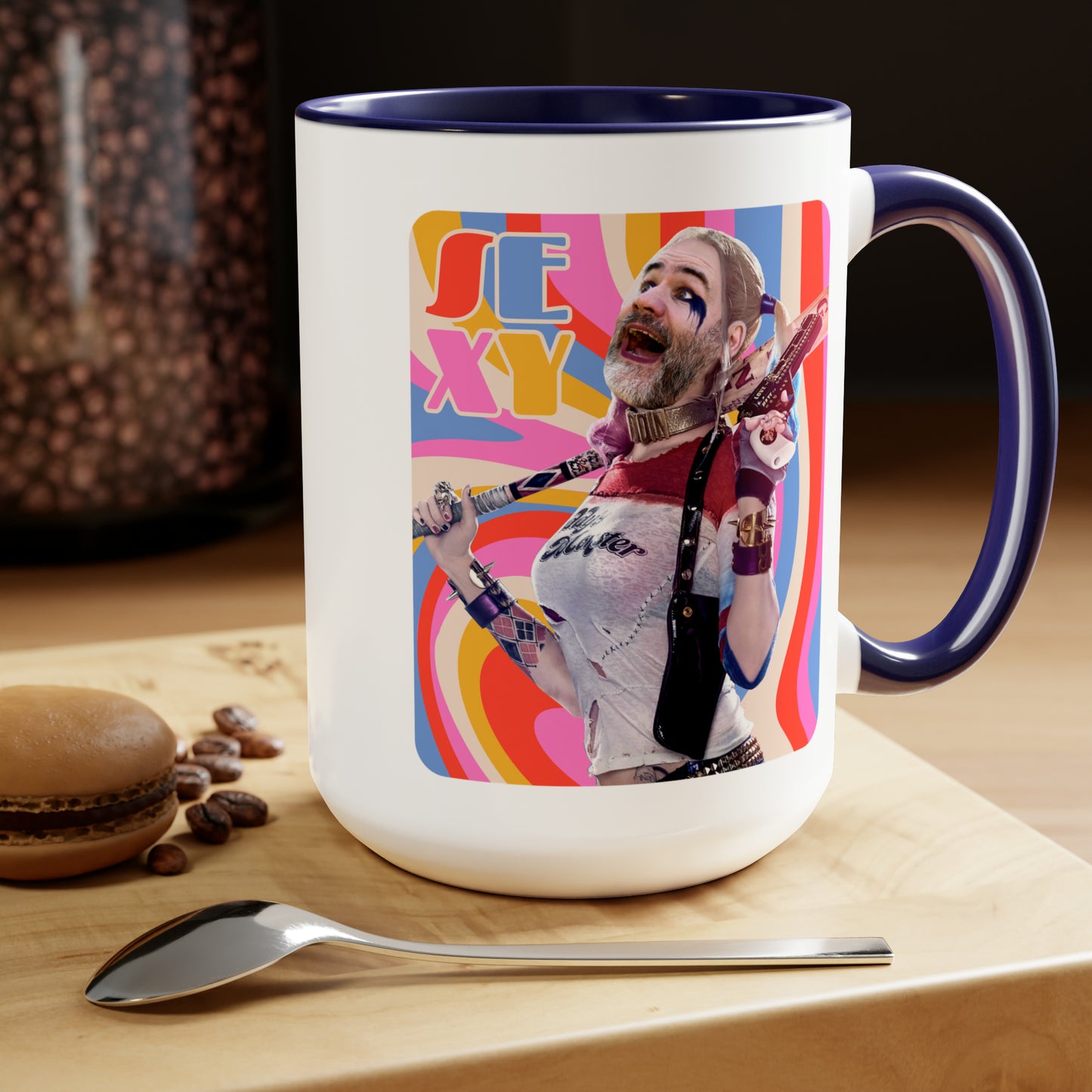 SEXY & Packin' Two-Tone Coffee Mugs, 15oz