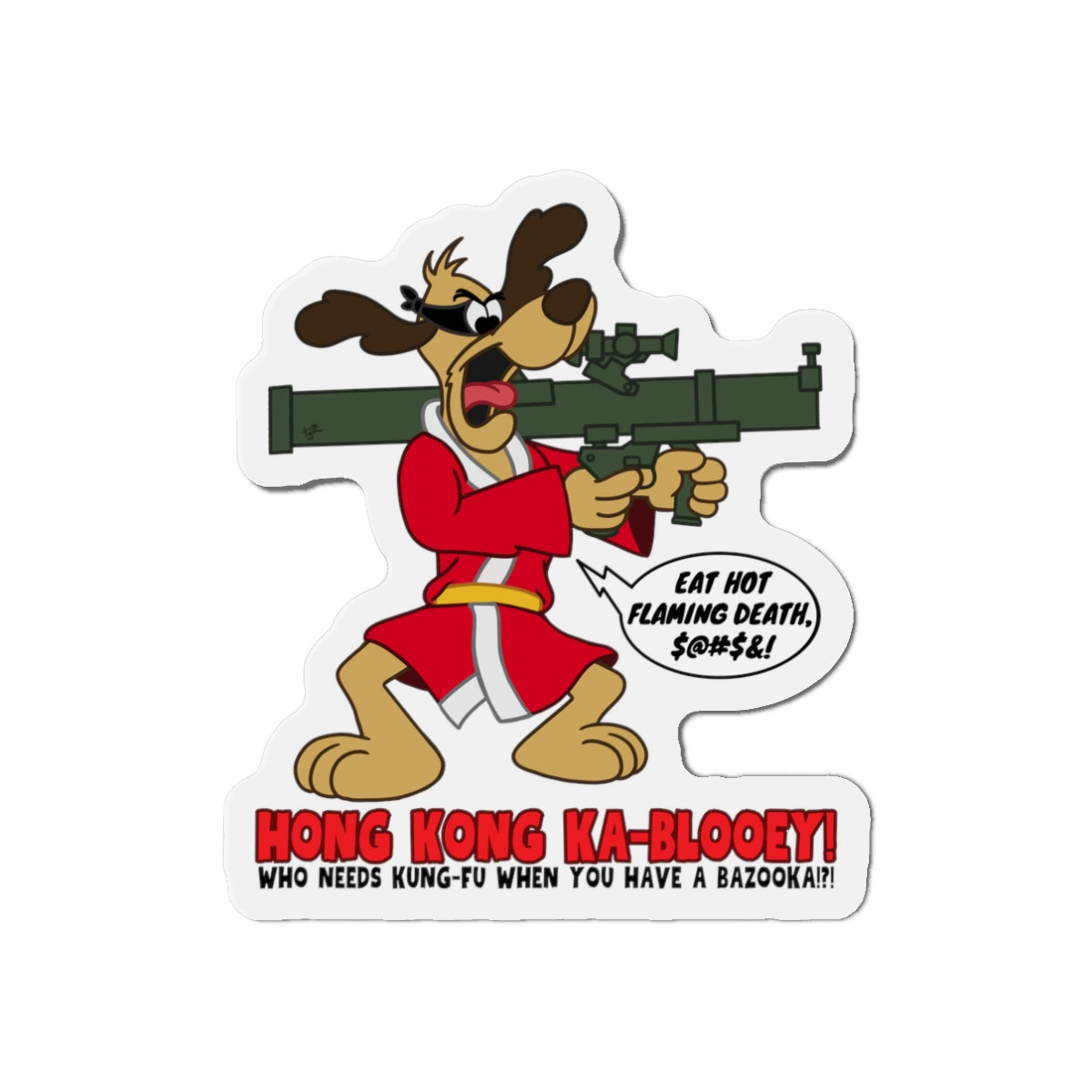 Hong Kong Ka-Blooey! Die-Cut Magnets