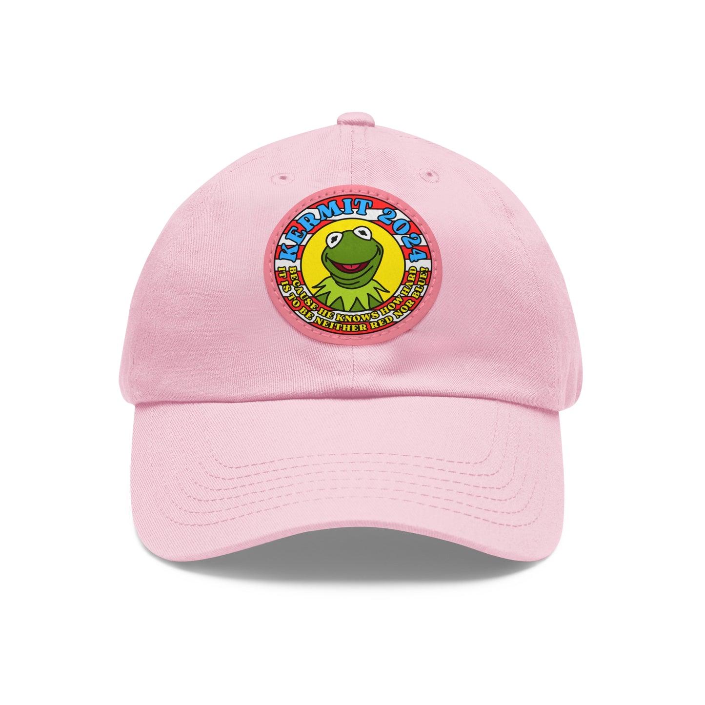 KERMIT 2024! Dad Hat with Leather Patch (Round)