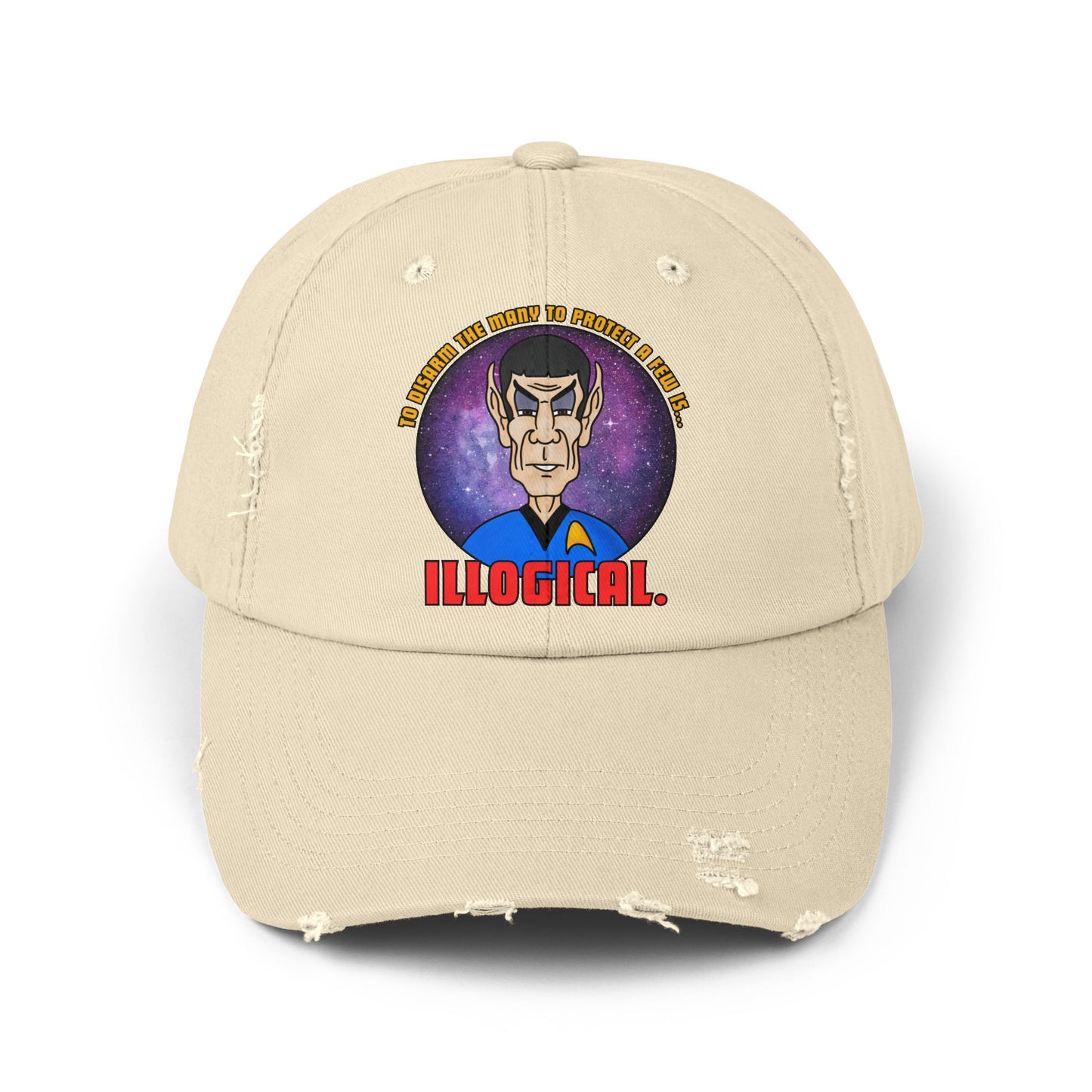 Illogical! Unisex Distressed Cap