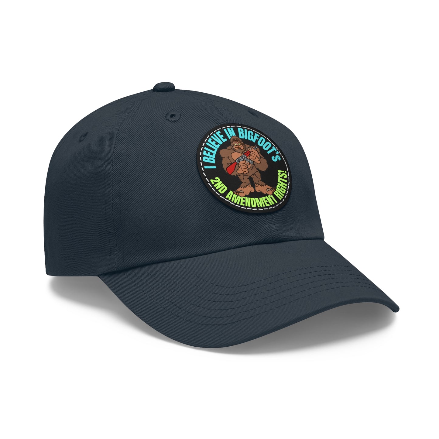 I Believe! Dad Hat with Leather Patch (Round)