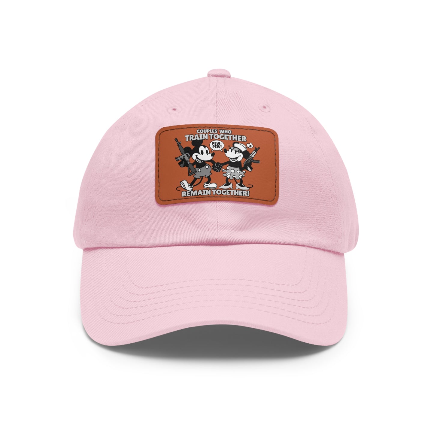 Couple's Therapy! Dad Hat with Leather Patch (Rectangle)