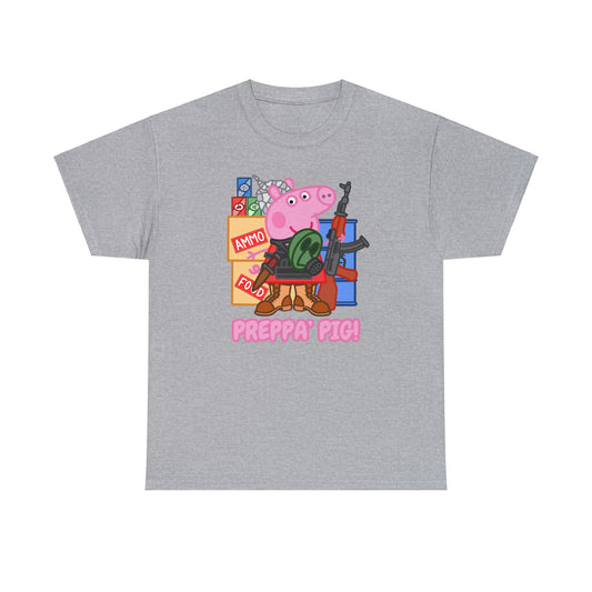 Preppa' Pig! Unisex Heavy Cotton Tee