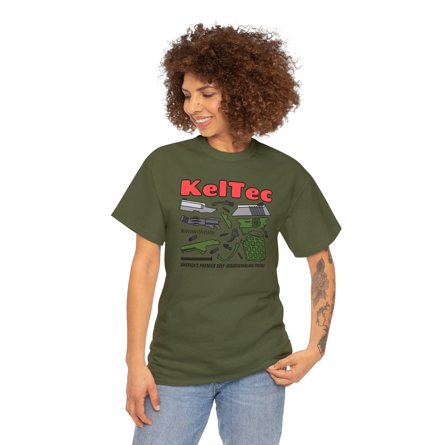 KelTec Disassembled Unisex Heavy Cotton Tee