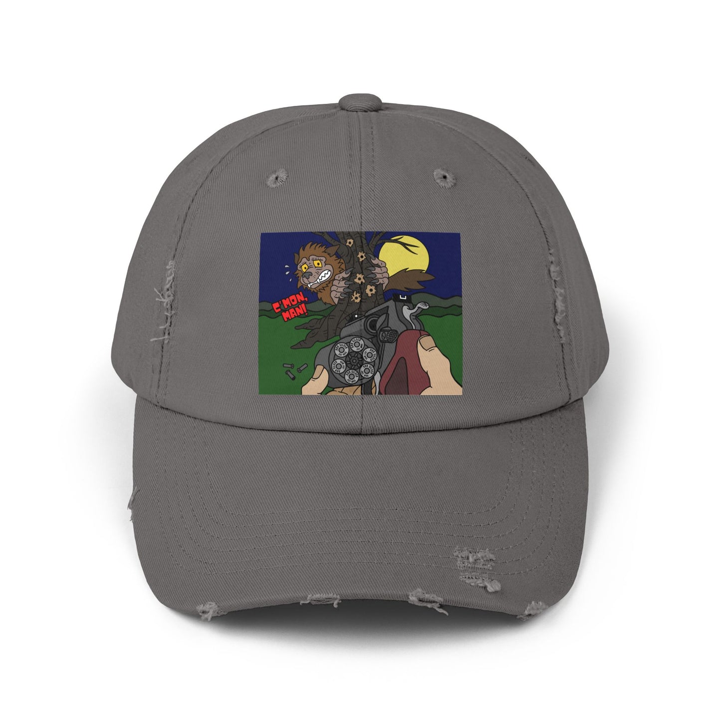 C'mon, Man! Unisex Distressed Cap