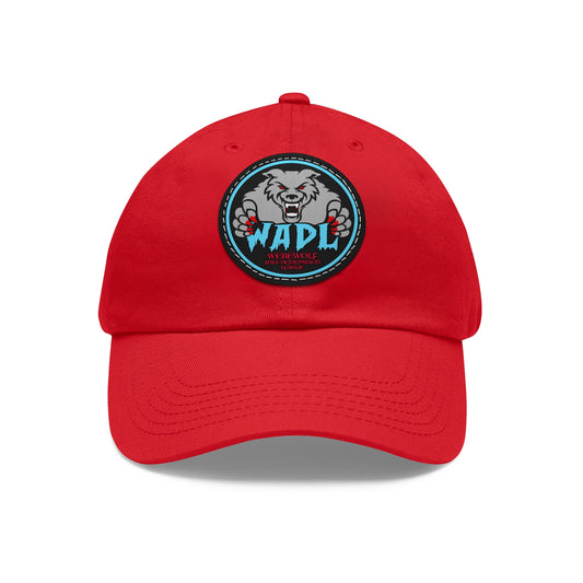 W.A.D.L. Dad Hat with Leather Patch (Round)