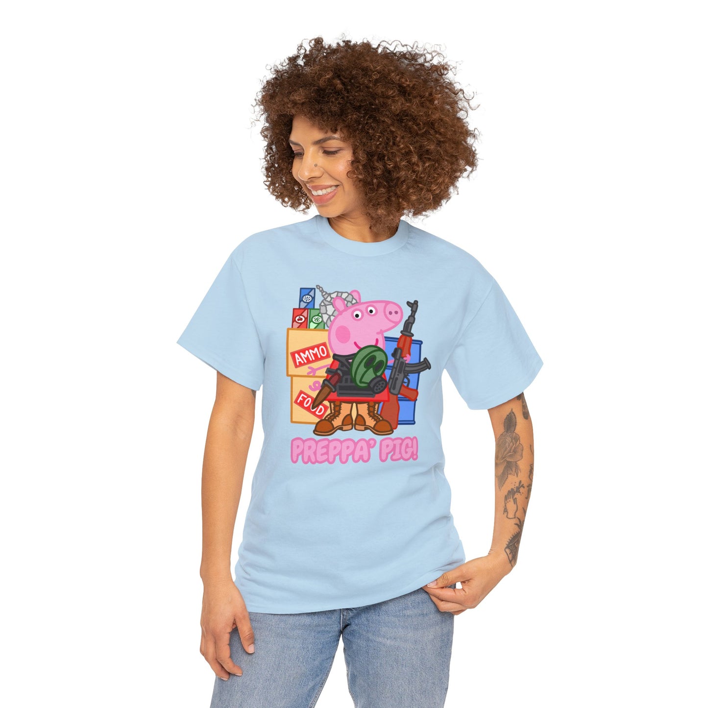Preppa' Pig! Unisex Heavy Cotton Tee