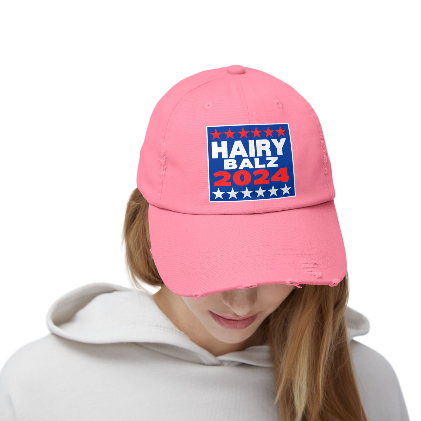 Hairy/Balz '24! Unisex Distressed Cap