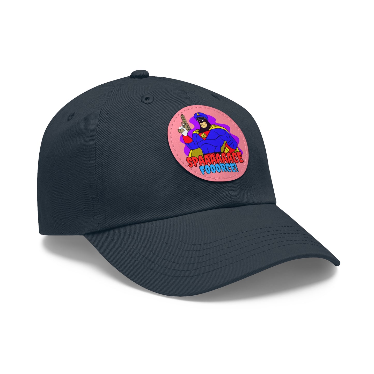 Space Force! Dad Hat with Leather Patch (Round)