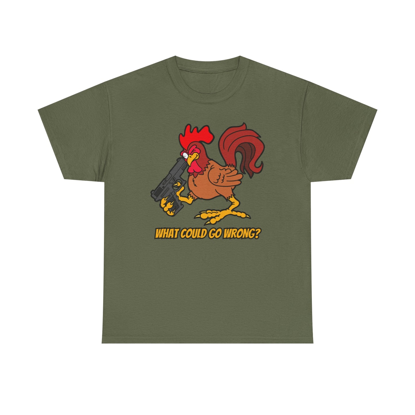 "Don't Point Your Glock at Your..." Unisex Heavy Cotton Tee