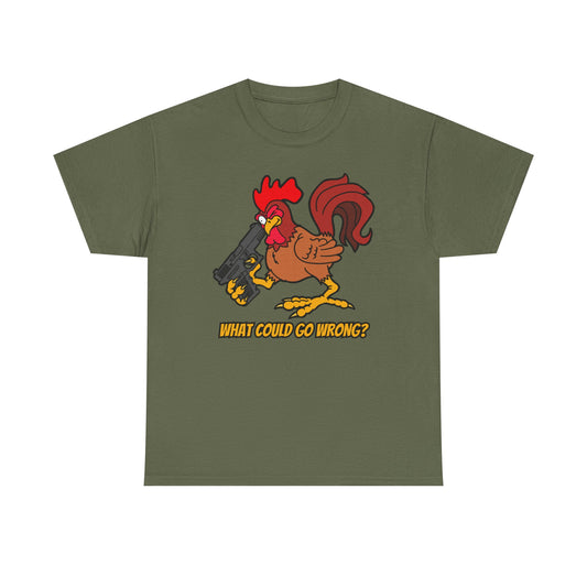 "Don't Point Your Glock at Your..." Unisex Heavy Cotton Tee
