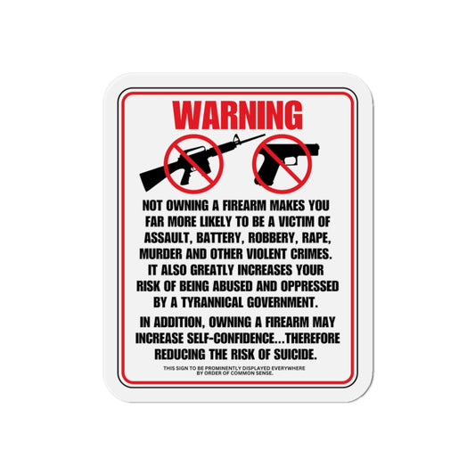 Firearm Safety! Die-Cut Magnets