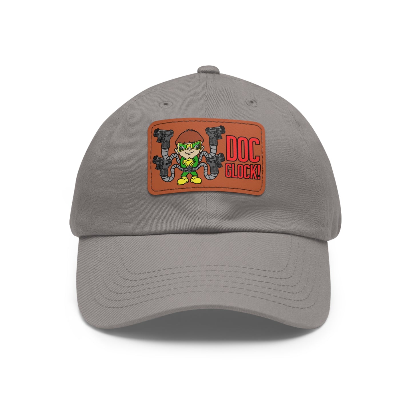 DOC Glock! Dad Hat with Leather Patch (Rectangle)