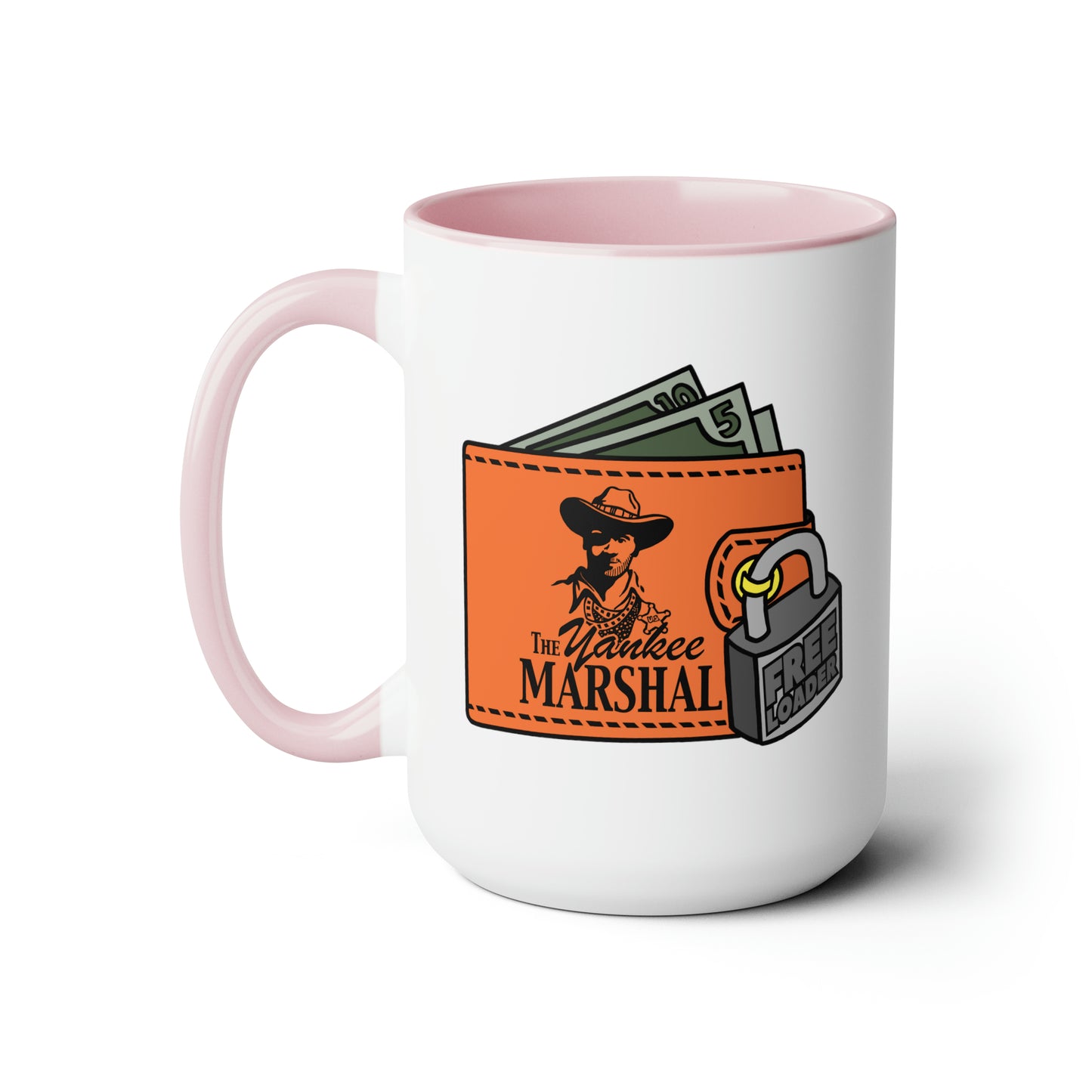 Freeloader Two-Tone Coffee Mugs, 15oz