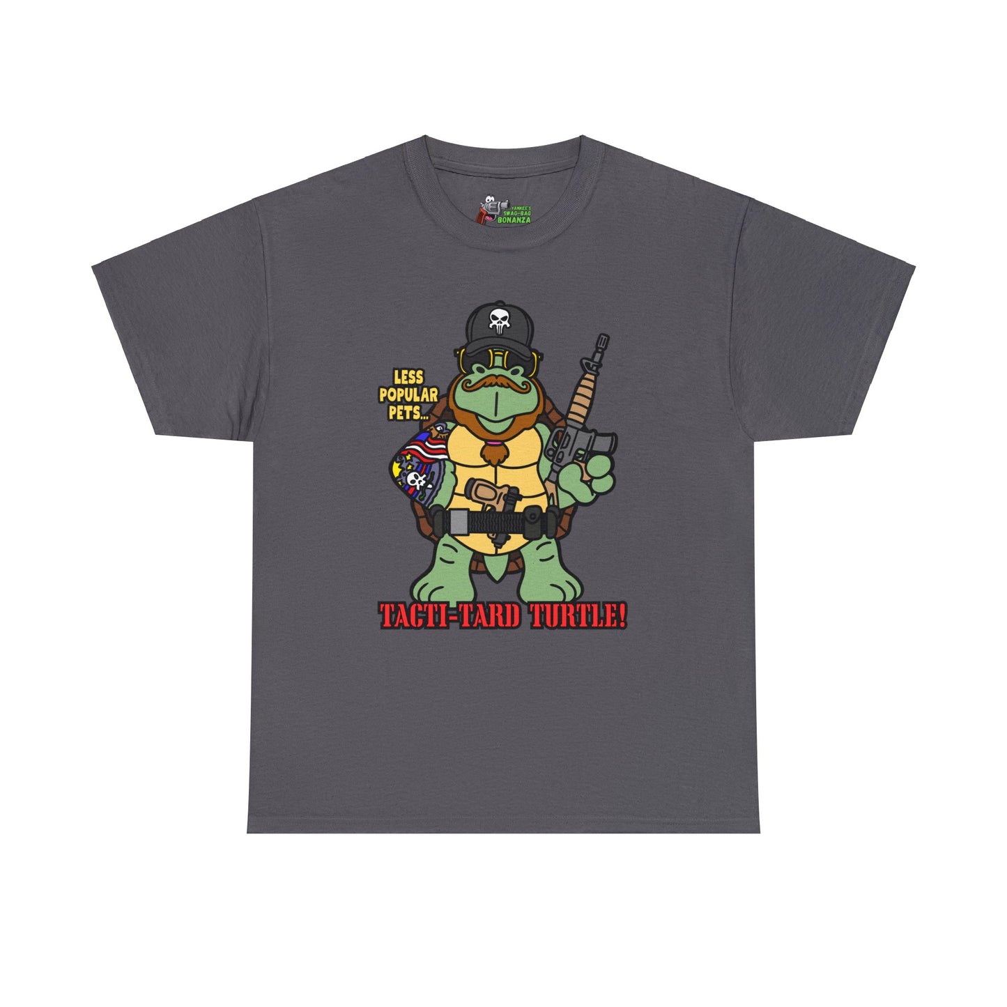 Tacti-Tard Turtle! Unisex Heavy Cotton Tee