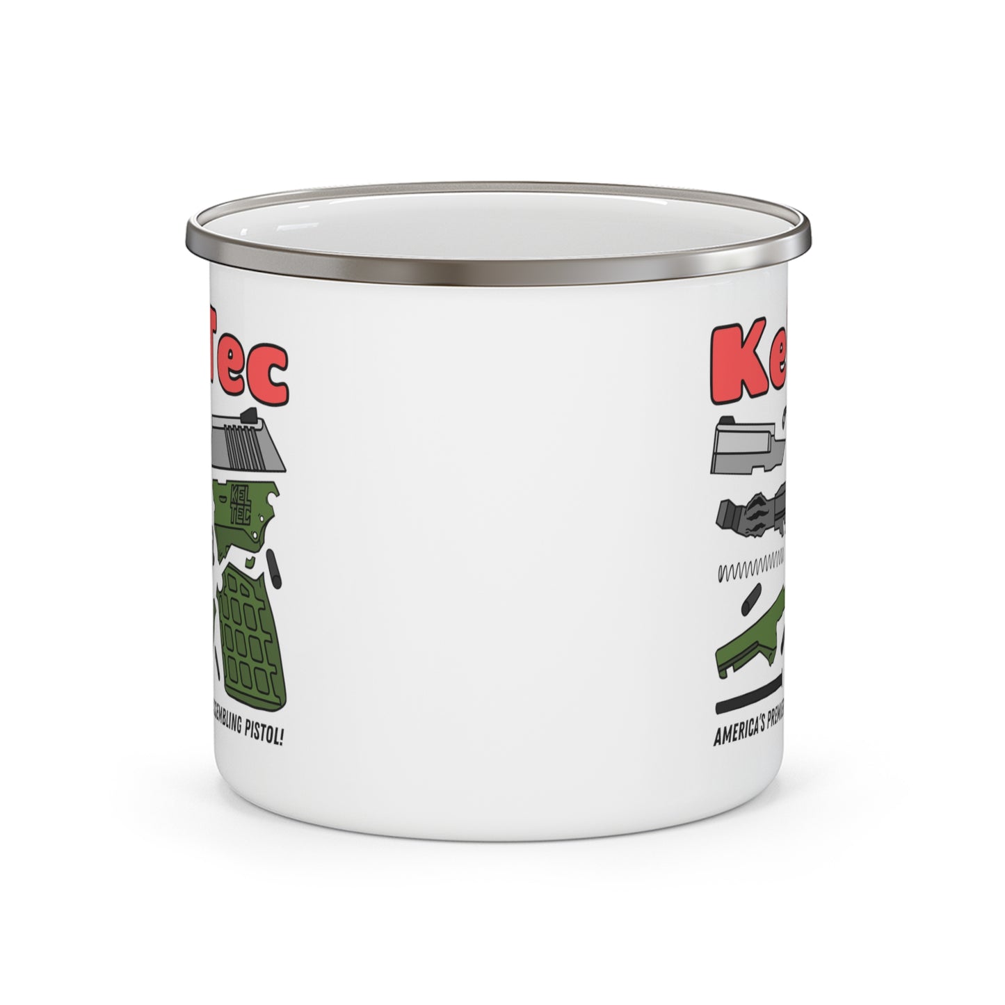 KelTec Disassembled Enamel Camping Mug