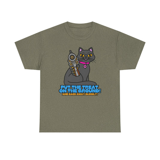 Playful Cat Graphic Tee - Cat Treat! Unisex Heavy Cotton Tee