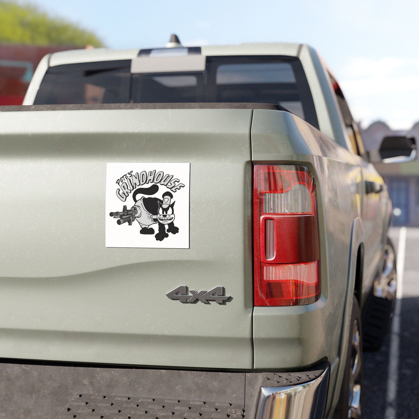 Vintage Cartoon Car Magnet - Pete's Grindhouse Design