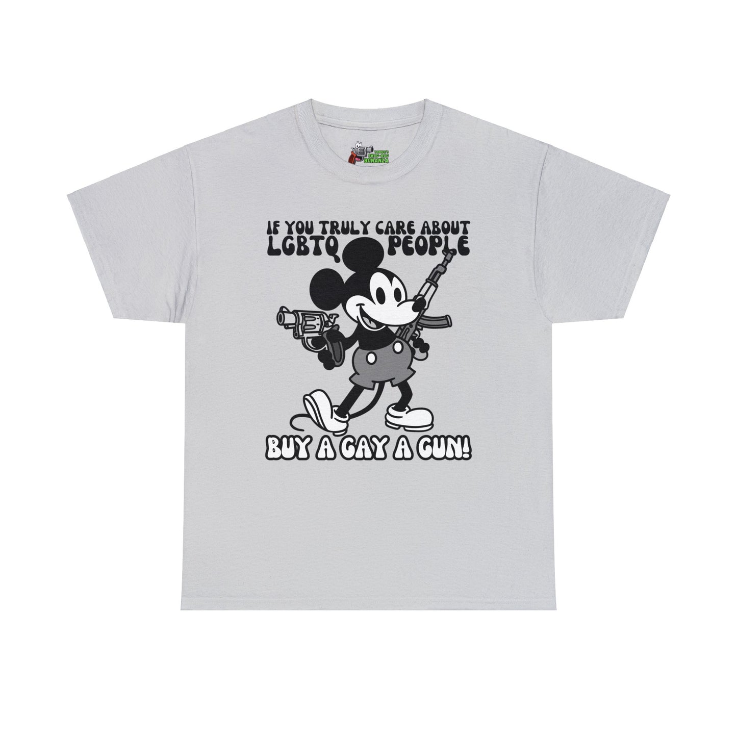 Buy a Gay a Gun! Unisex Heavy Cotton Tee