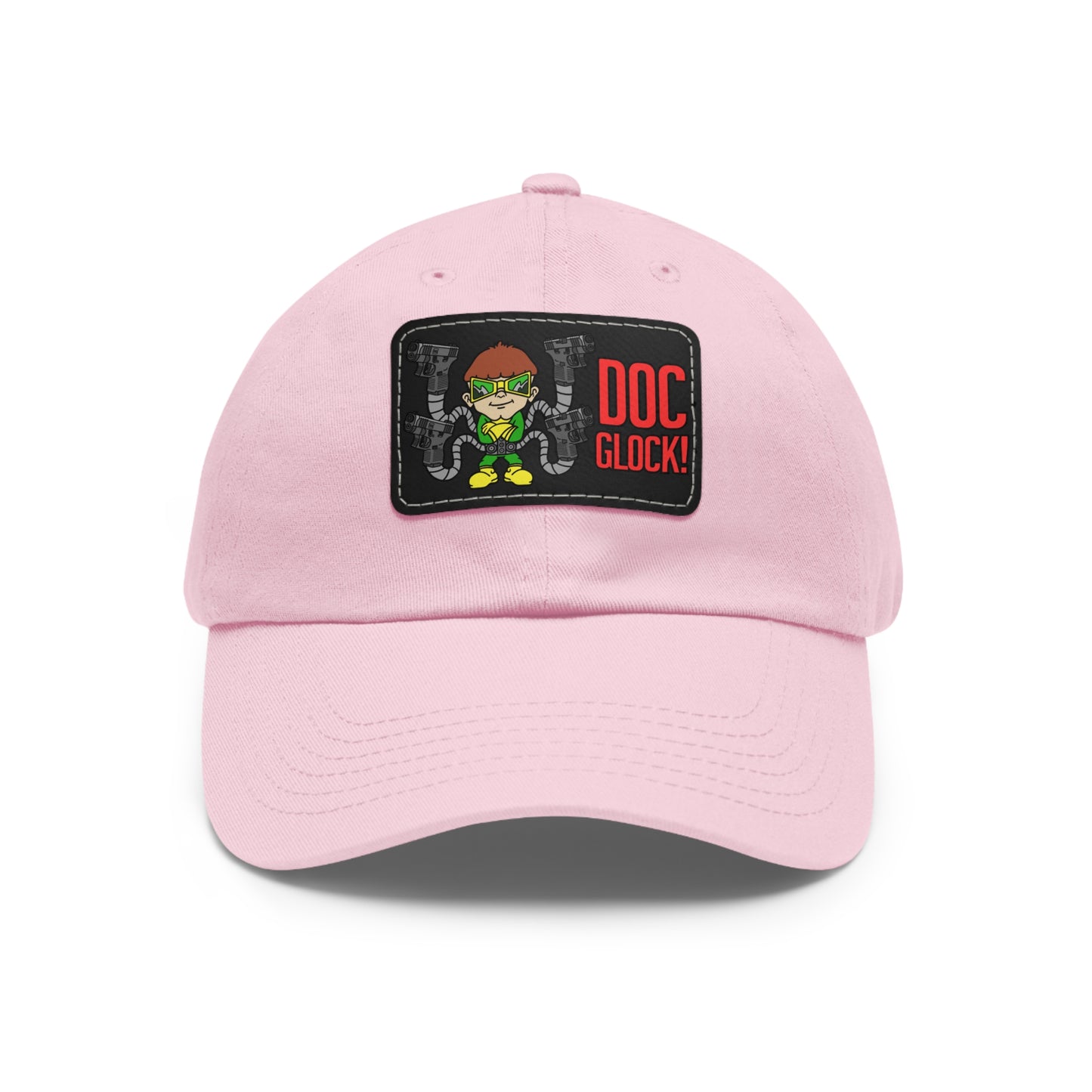 DOC Glock! Dad Hat with Leather Patch (Rectangle)