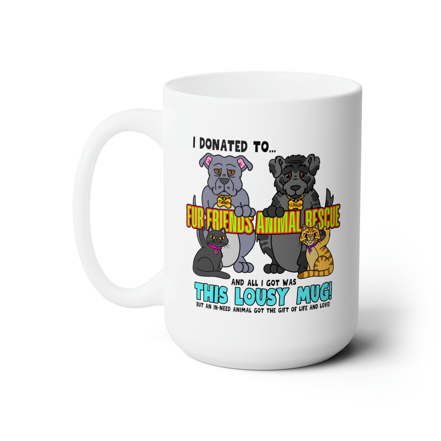Fur Friends Donation (+1 GCG Entry) Ceramic Mug 15oz