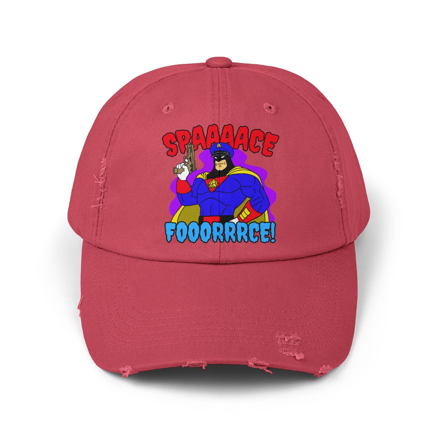 Space Force! Unisex Distressed Cap