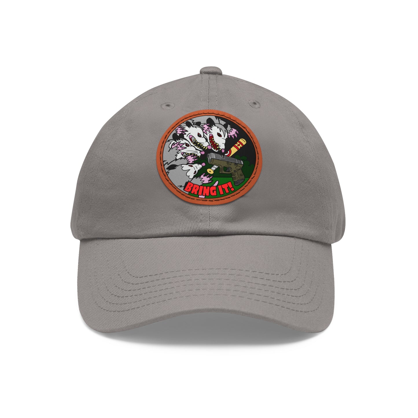Gary's Last Stand! Dad Hat with Leather Patch (Round)