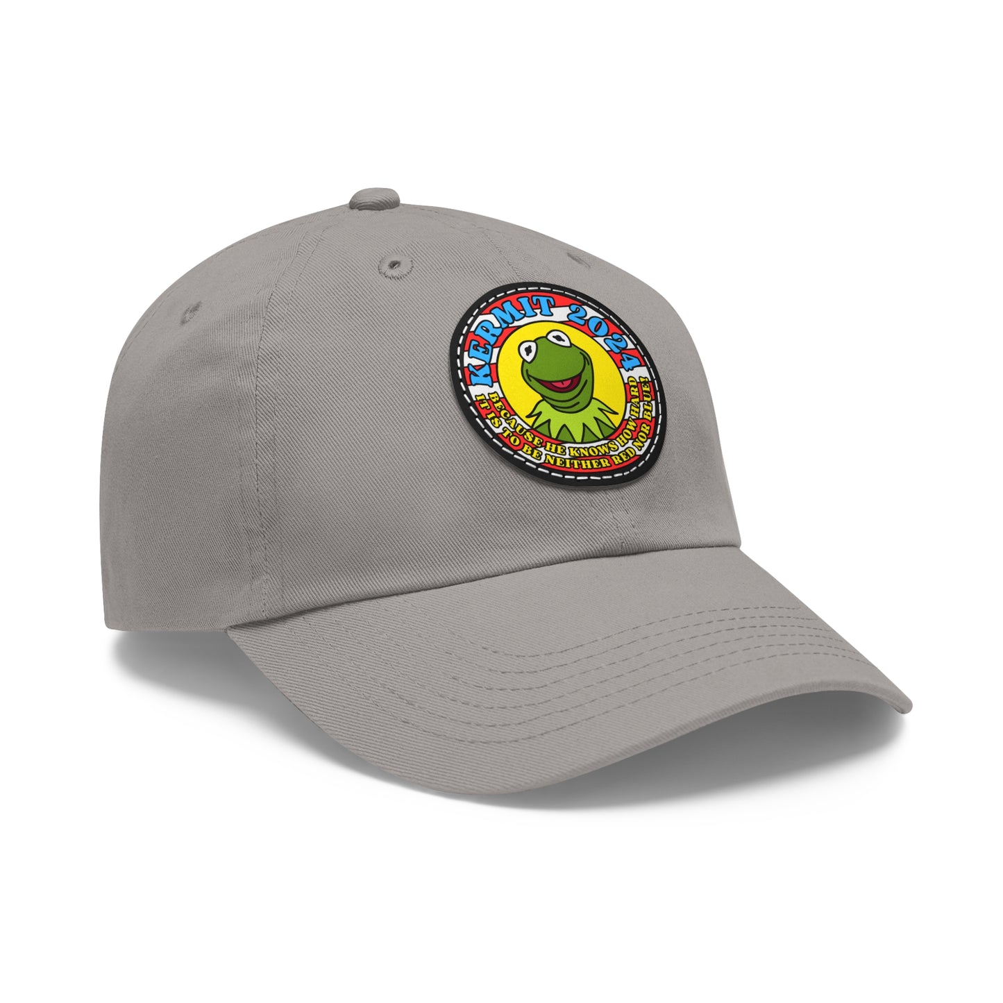 KERMIT 2024! Dad Hat with Leather Patch (Round)
