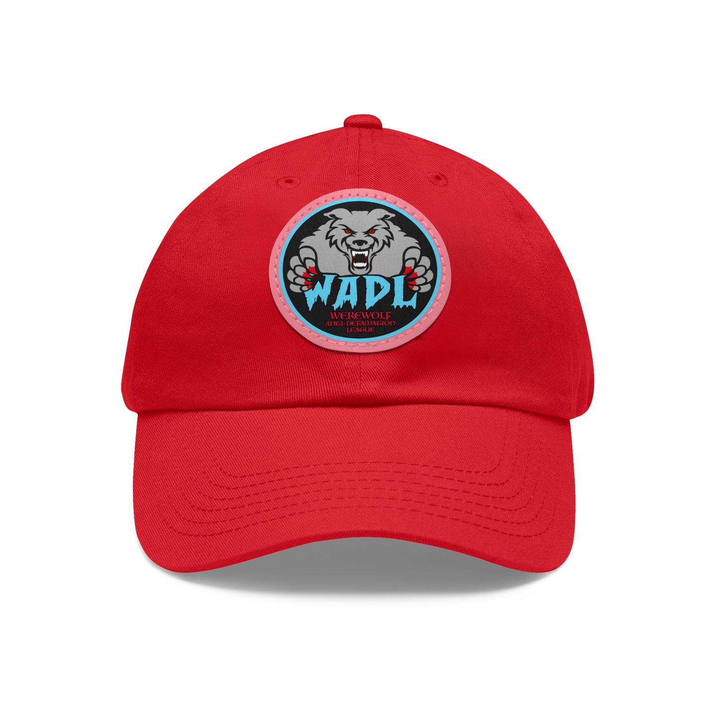W.A.D.L. Dad Hat with Leather Patch (Round)