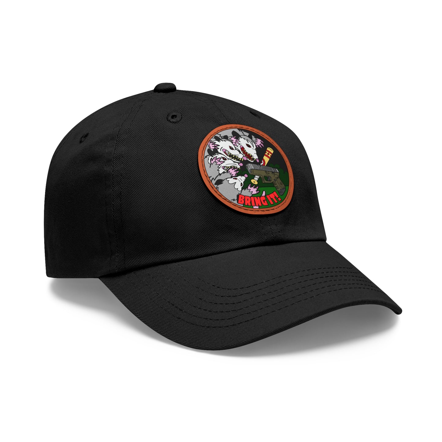 Gary's Last Stand! Dad Hat with Leather Patch (Round)
