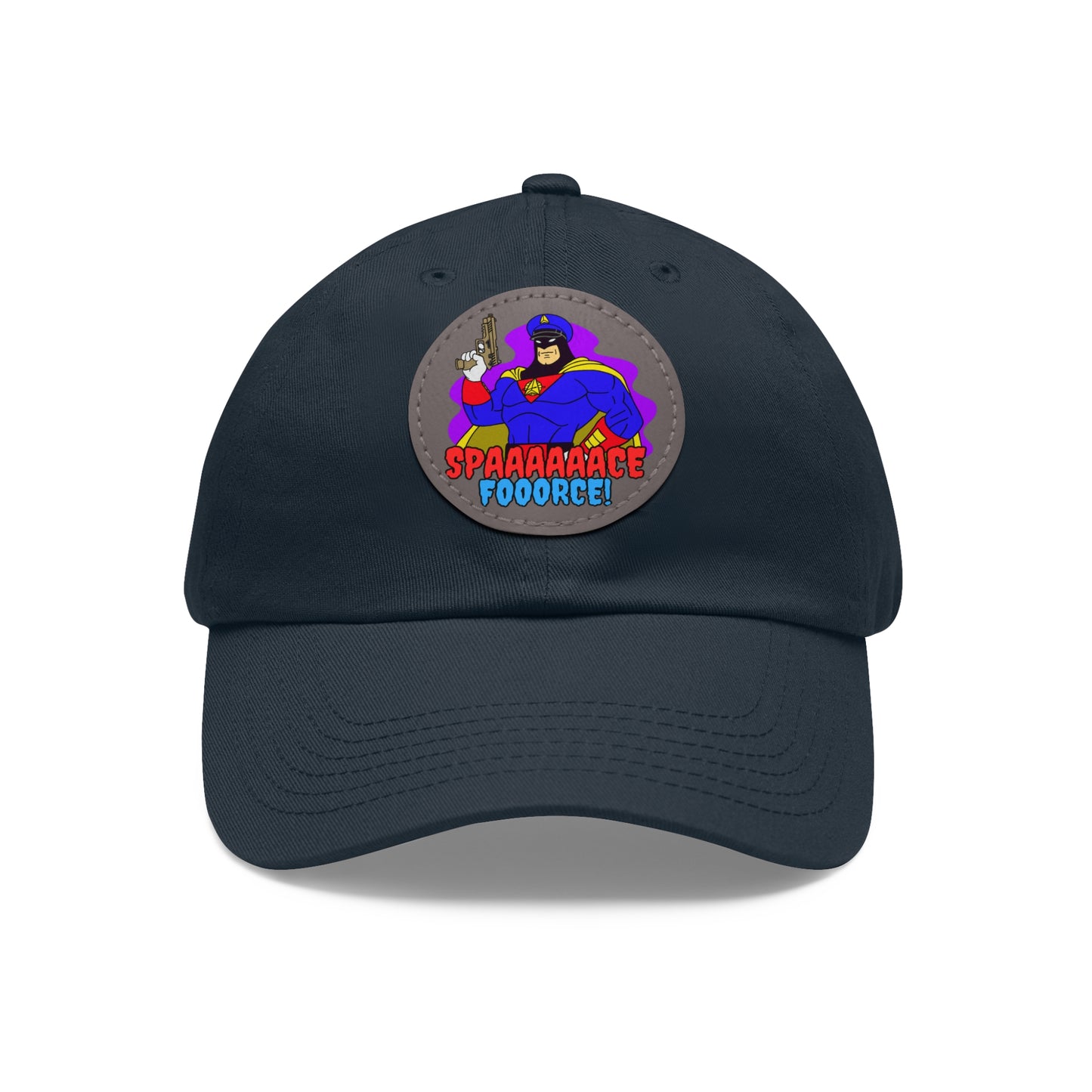 Space Force! Dad Hat with Leather Patch (Round)