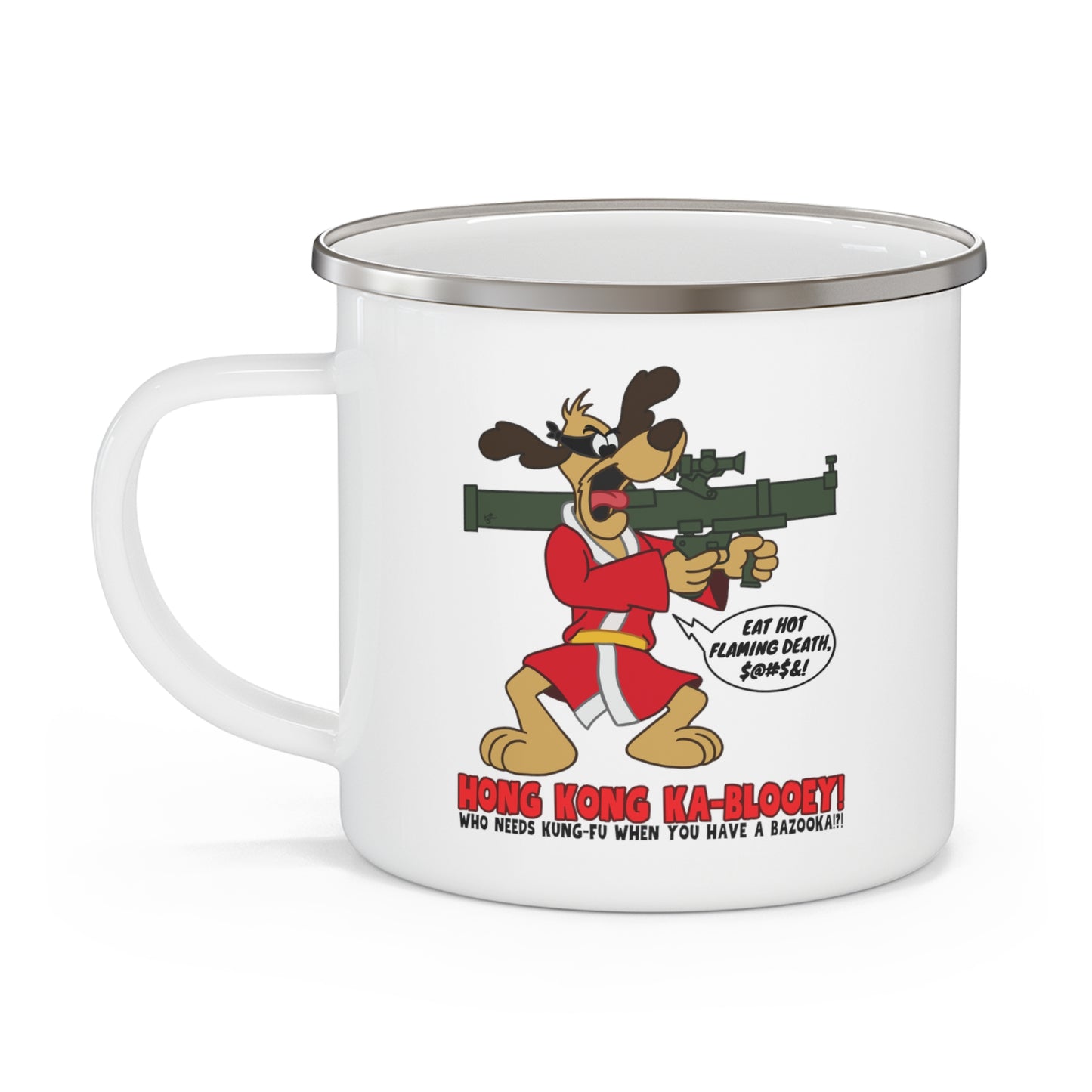 Hong Kong Ka-Blooey! Enamel Camping Mug