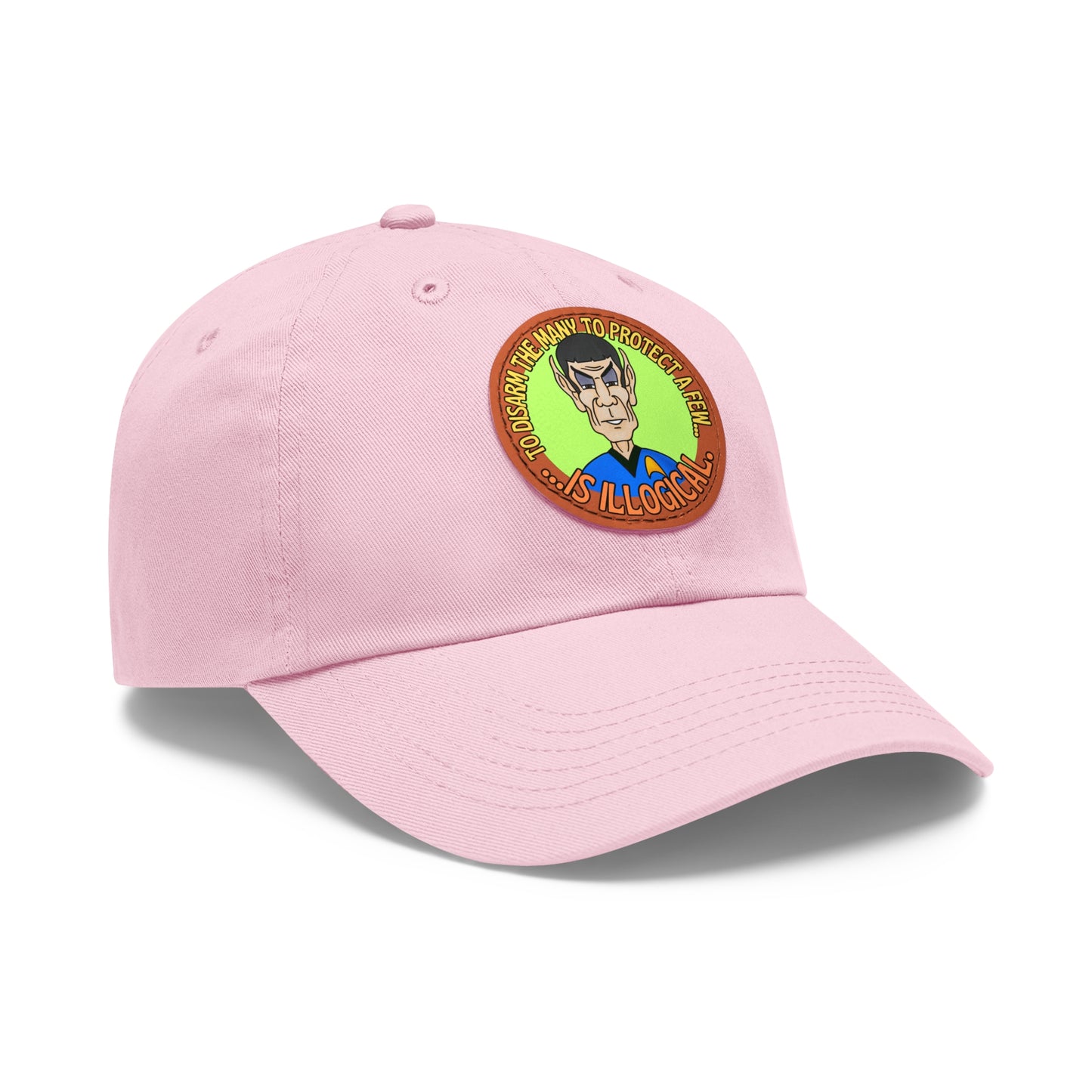 Illogical! Dad Hat with Leather Patch (Round)