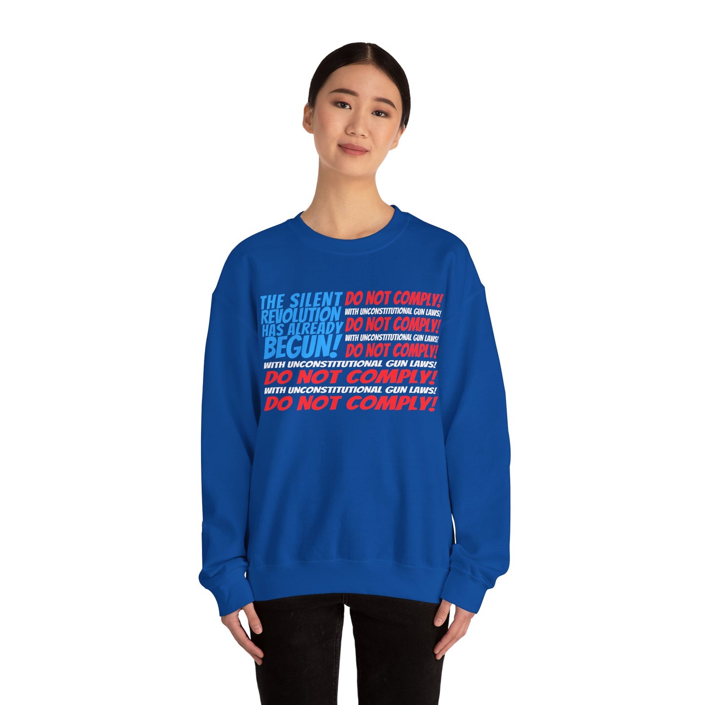 Silent Revolution! Unisex Heavy Blend™ Crewneck Sweatshirt