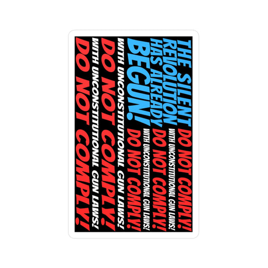 Silent Revolution! Kiss-Cut Vinyl Decals