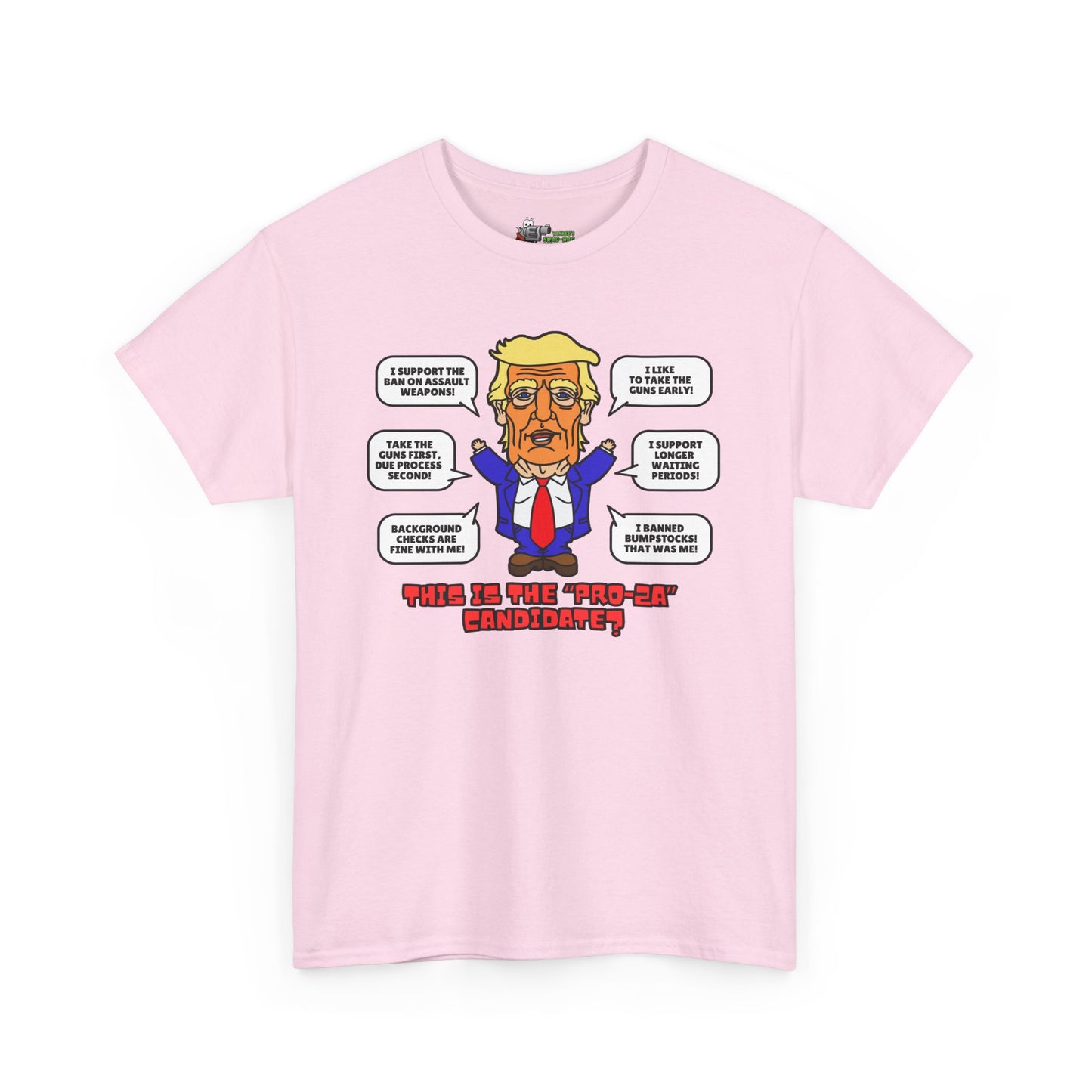 Trump on Guns! Unisex Heavy Cotton Tee