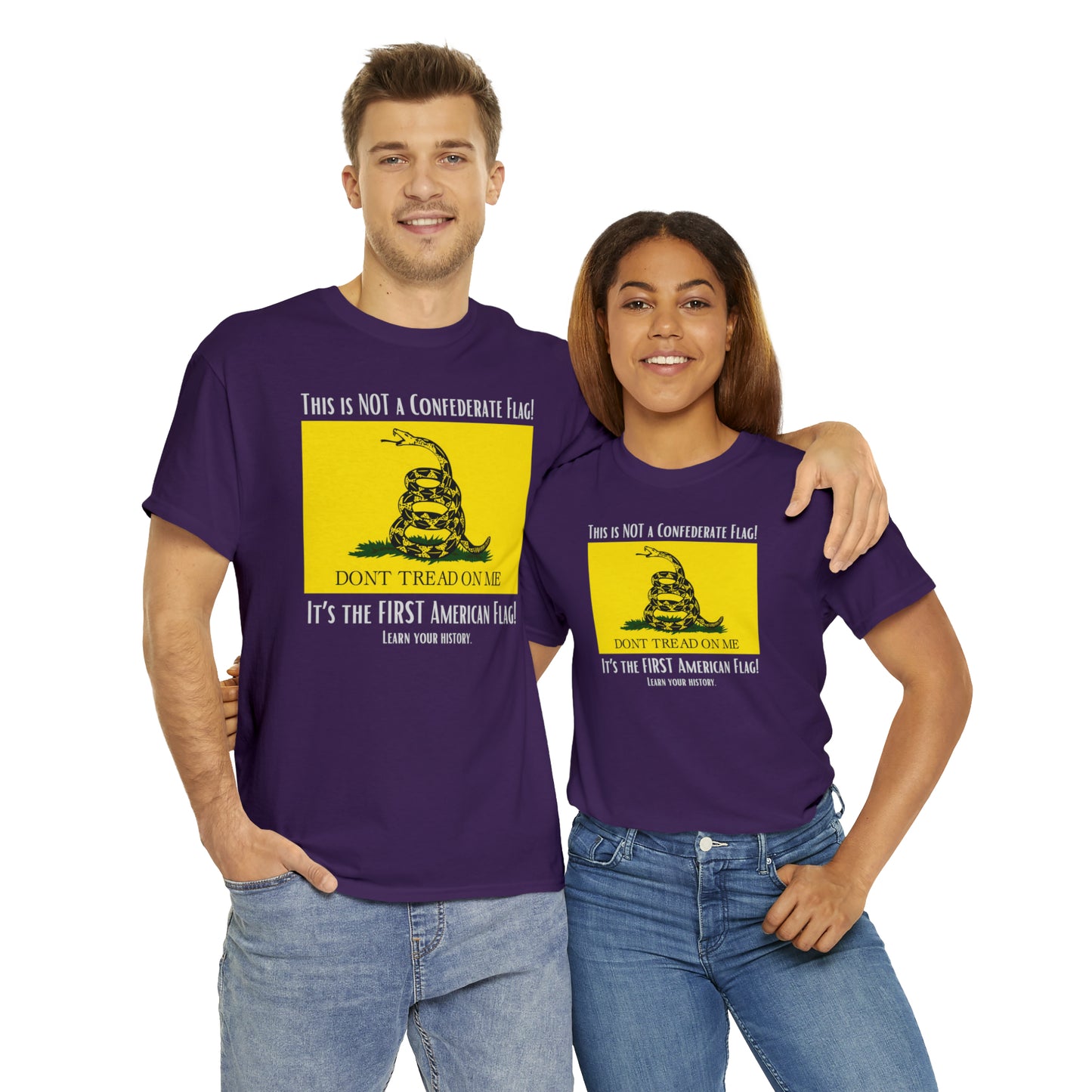 1st American Flag Unisex Heavy Cotton Tee