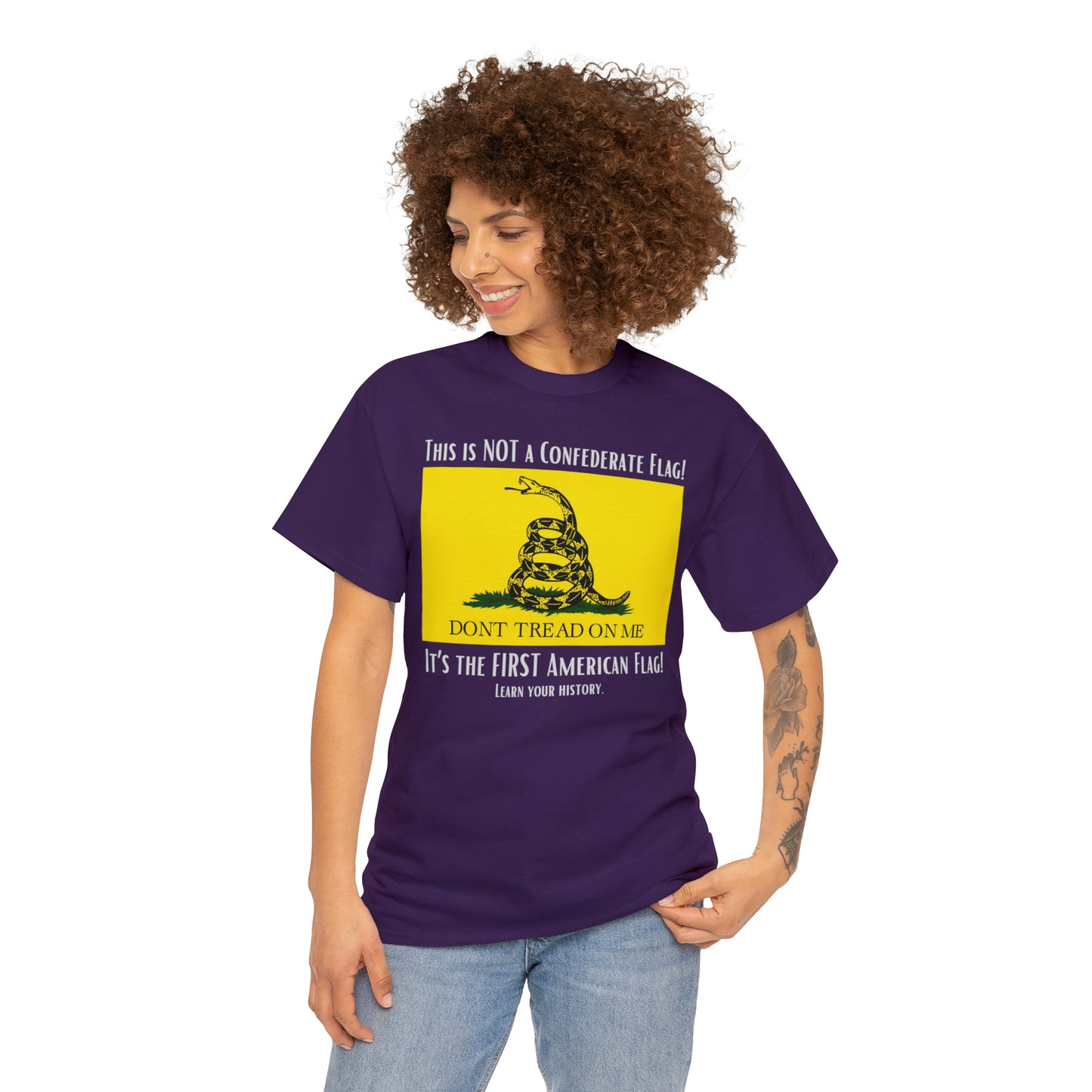 1st American Flag Unisex Heavy Cotton Tee