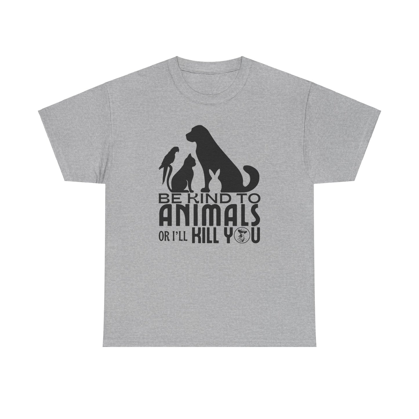 Be Kind to Animals! Unisex Heavy Cotton Tee