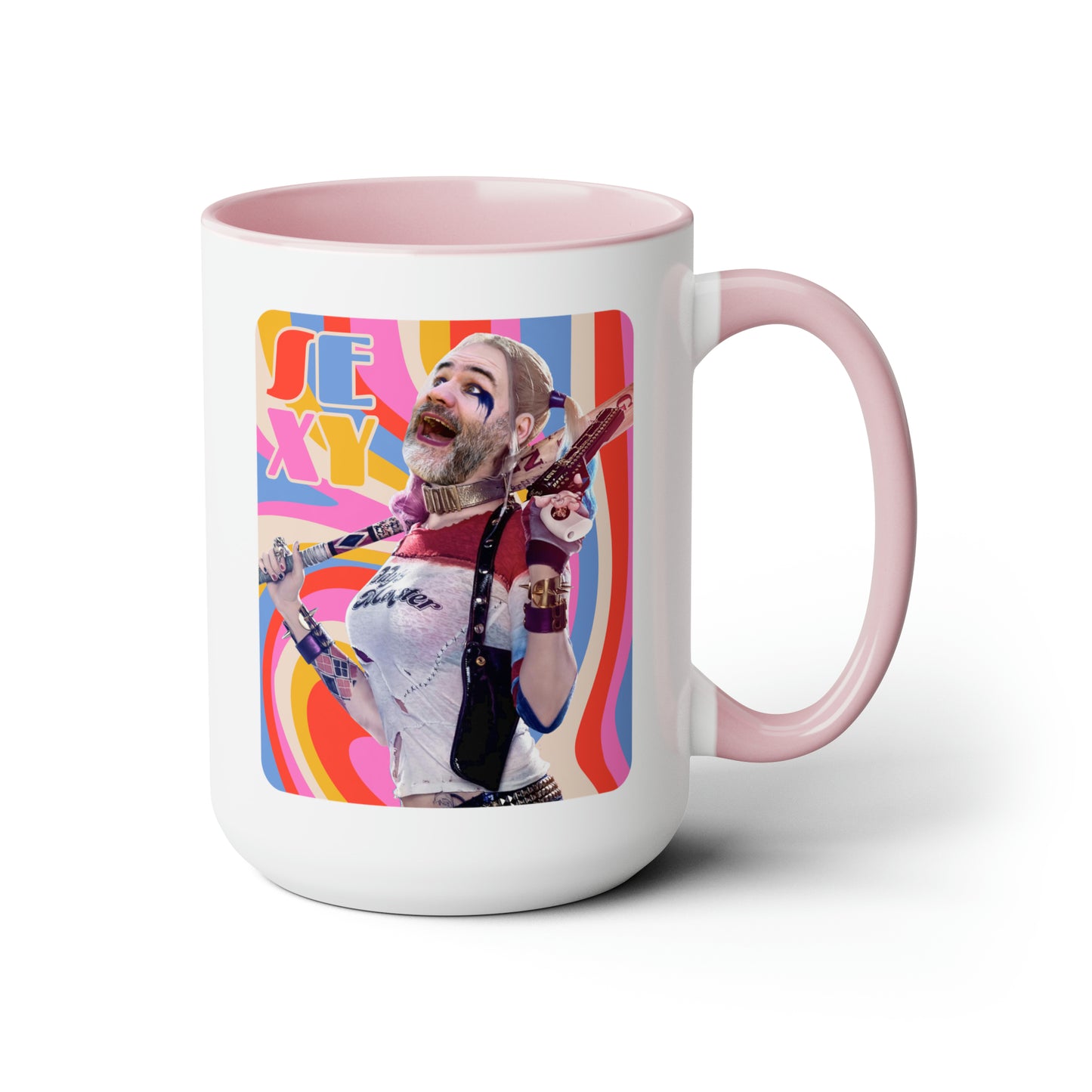 SEXY & Packin' Two-Tone Coffee Mugs, 15oz