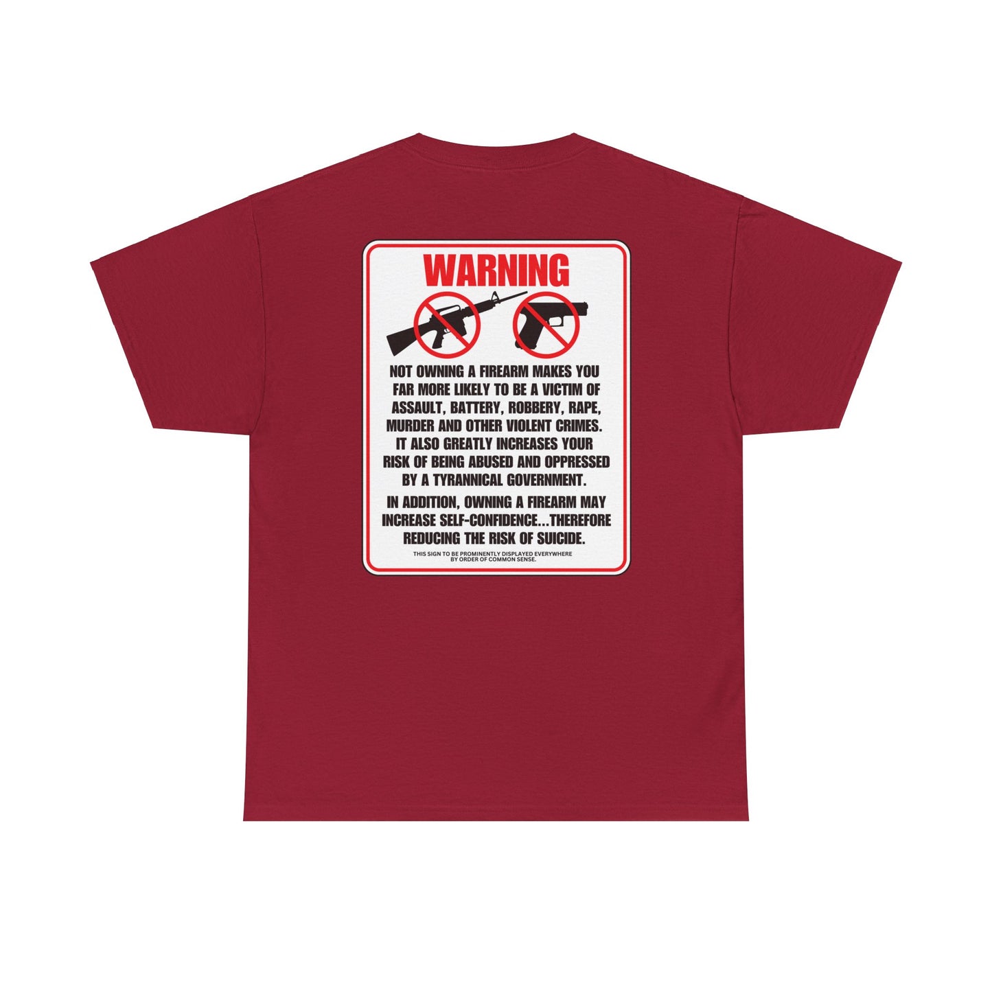 Firearm Safety! Unisex Heavy Cotton Tee