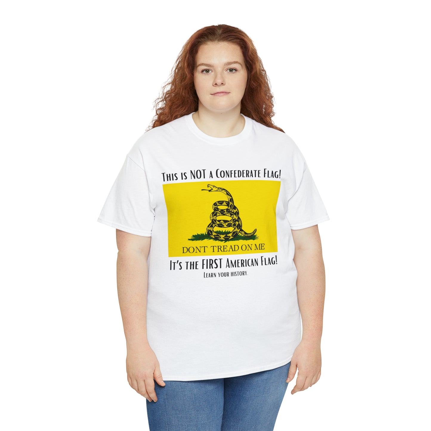 1st American Flag Unisex Heavy Cotton Tee