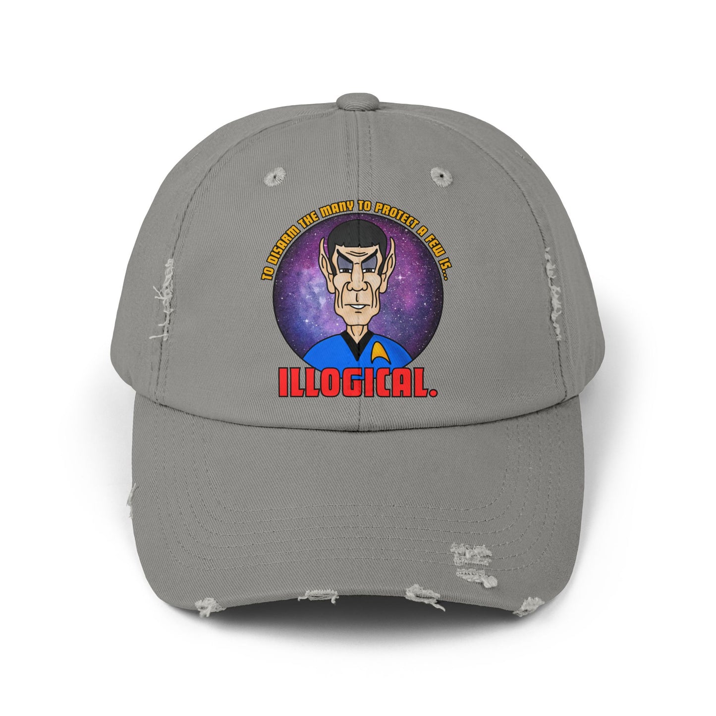 Illogical! Unisex Distressed Cap