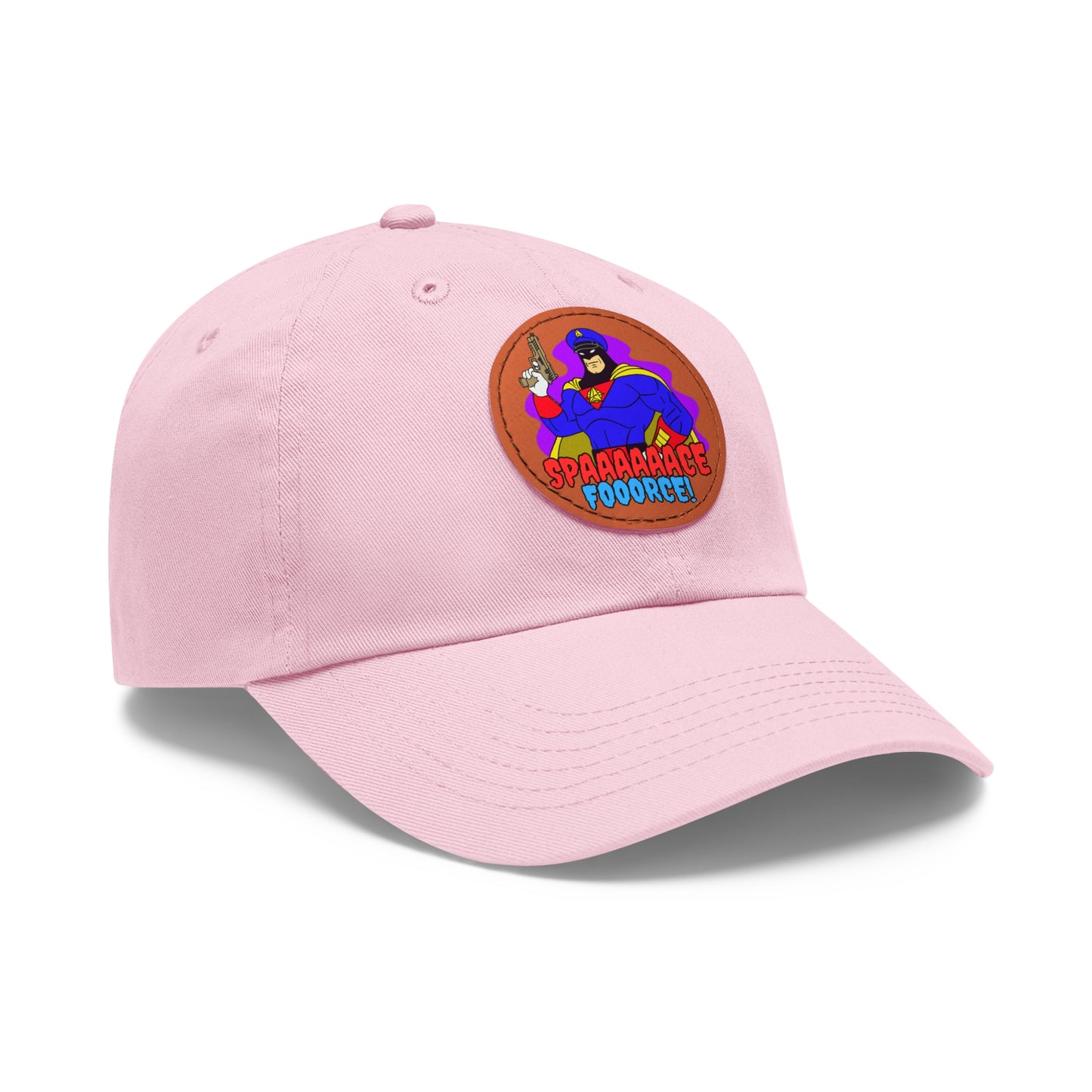 Space Force! Dad Hat with Leather Patch (Round)