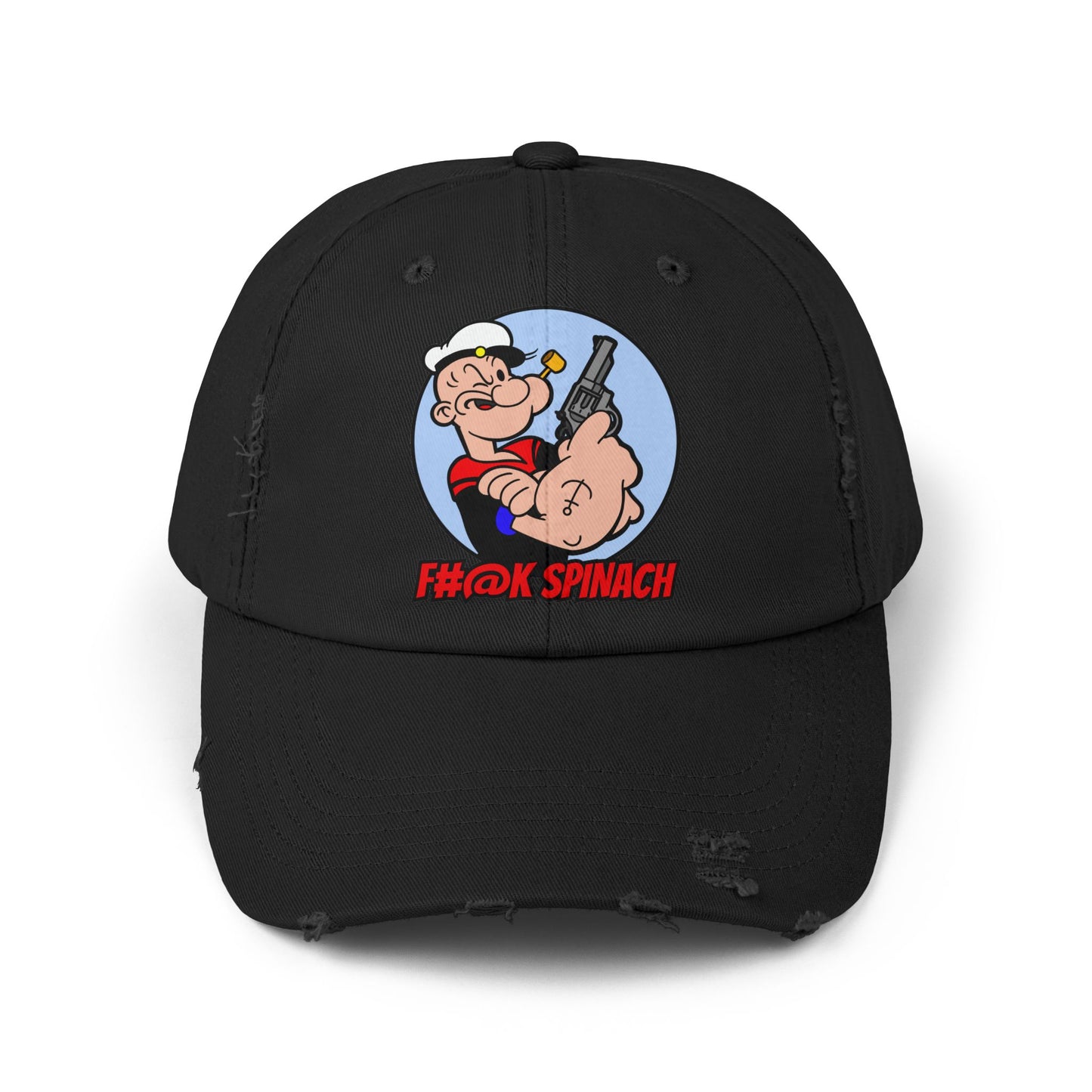 F#@k Spinach! Unisex Distressed Cap