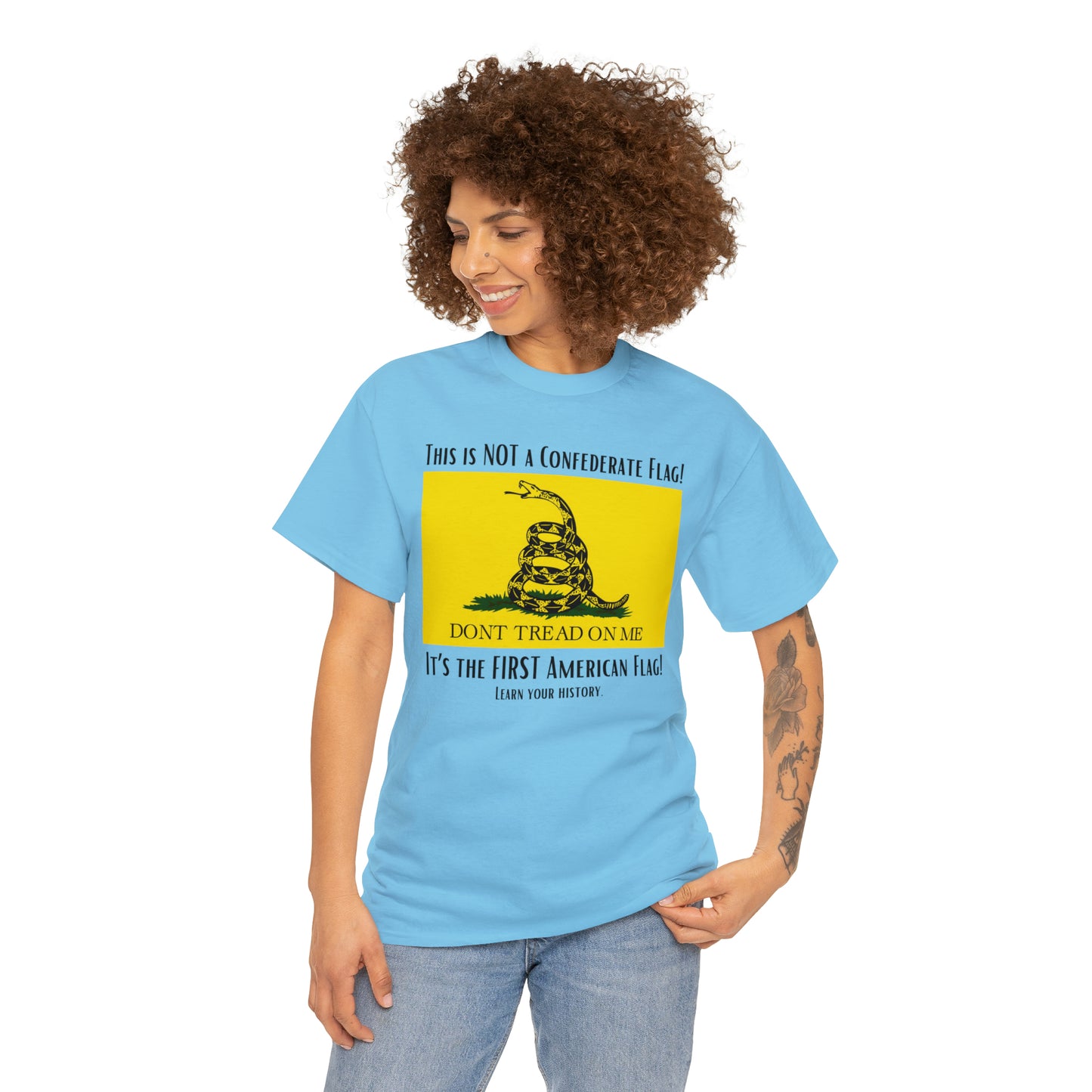 1st American Flag Unisex Heavy Cotton Tee